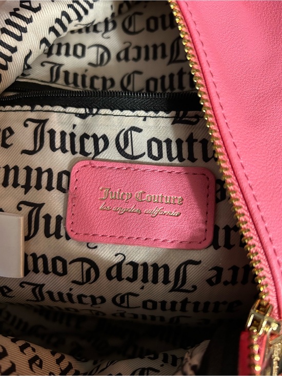 Juicy Couture Pink Logo Mini Backpack with Gold Accent NWT display picture 1